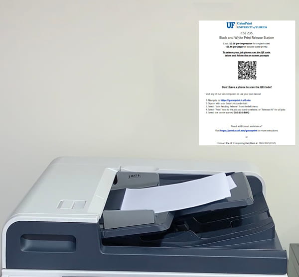 Print job inished.