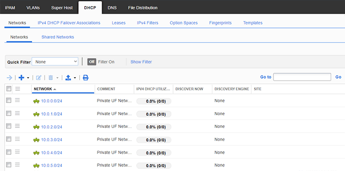 Infoblox DHCP Tab and View