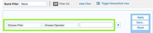 Infoblox Quick Filter Value Fields