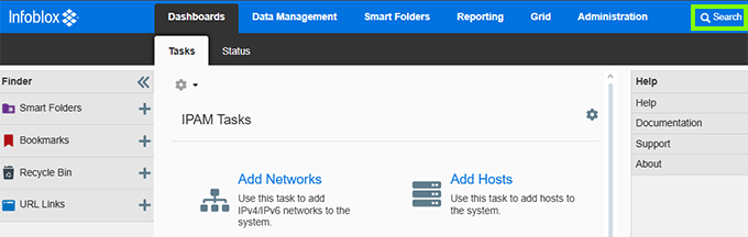Infoblox Search Box