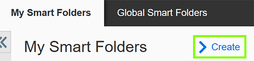 Infoblox Smart Folders Create Button