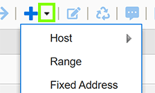 Infoblox Add DHCP Range Menu Item