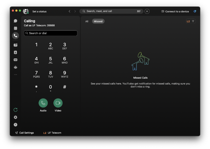 Webex Desktop Dial